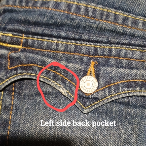 Levis size 8 low rise boot cut jeans - Picture 7 of 7